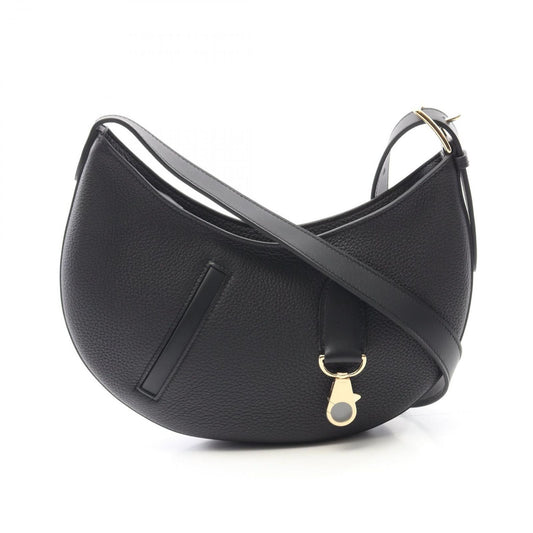 HERMES Petit Alson Black Leather Shoulder Bag - Unused Luxury