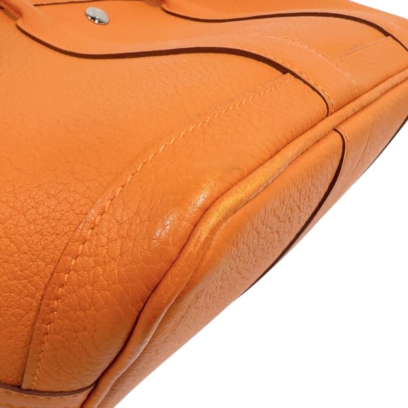 HERMES Garden Party TPM Handbag - Orange with Silver Hardware (2016)