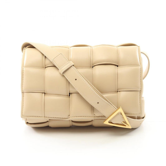 Bottega Veneta Padded Cassette Intrecciato Shoulder Bag - Beige