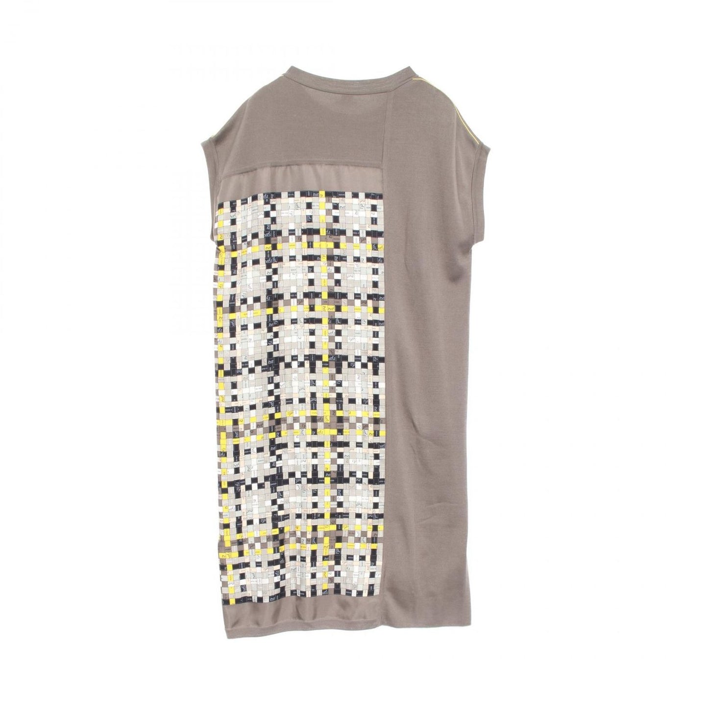 HERMES Bolduc au Carre Silk Dress in Gray - Exquisite Craftsmanship