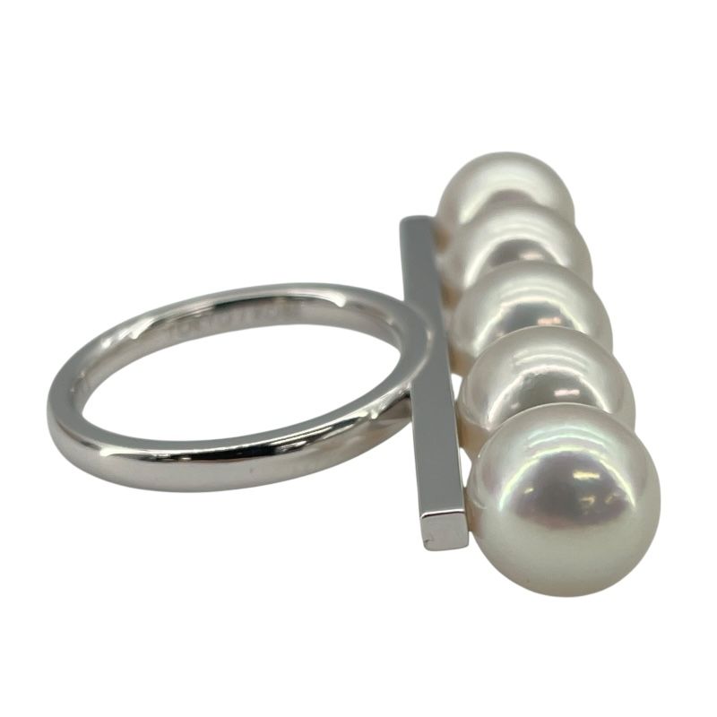 TASAKI Balance Signature Ring in K18WG - Exquisite Pearl Detail