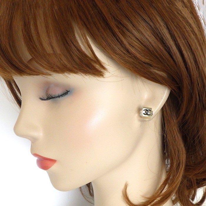 CHANEL Coco Mark Cube Earrings with Rhinestones - 2025 Cruise Collection