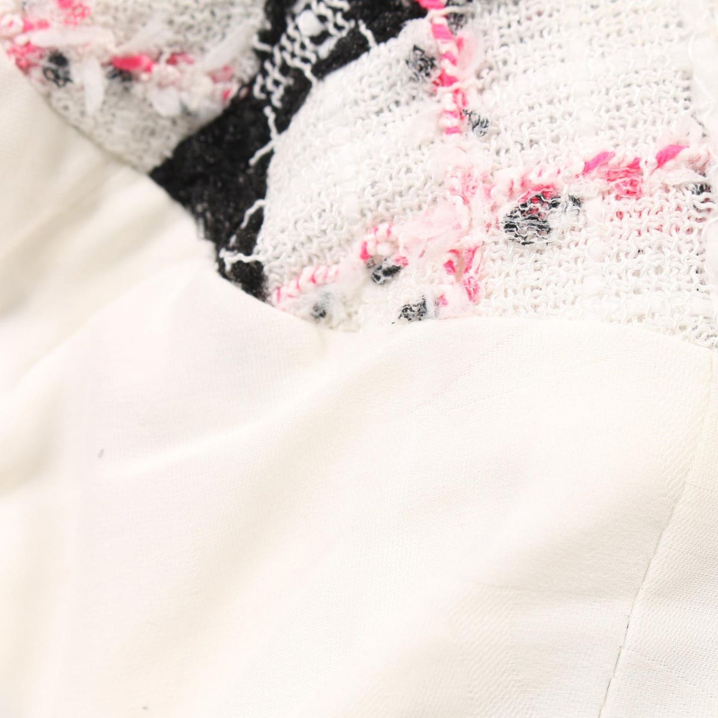 CHANEL Tweed Dress in White & Multicolor - Timeless Elegance