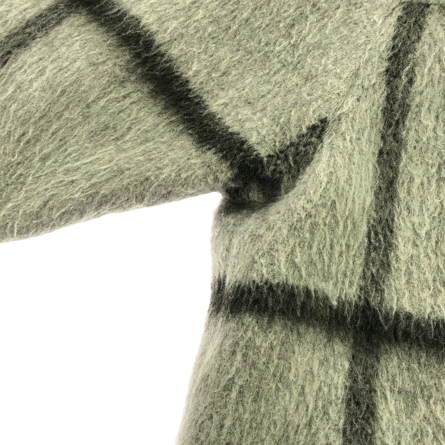 FOXEY NEW YORK Gray Wool Check Coat - Timeless Elegance
