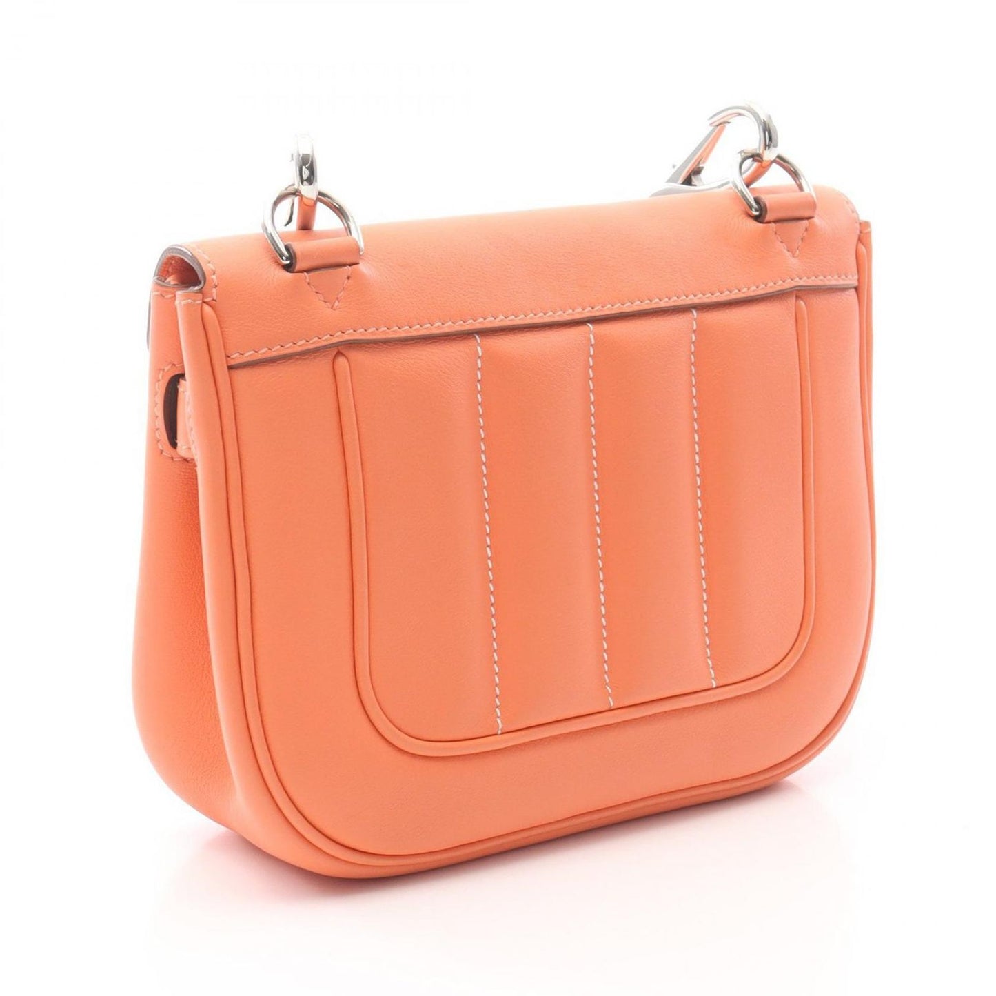HERMES Berlin Mini Clebet Shoulder Bag - Exquisite Orange Elegance
