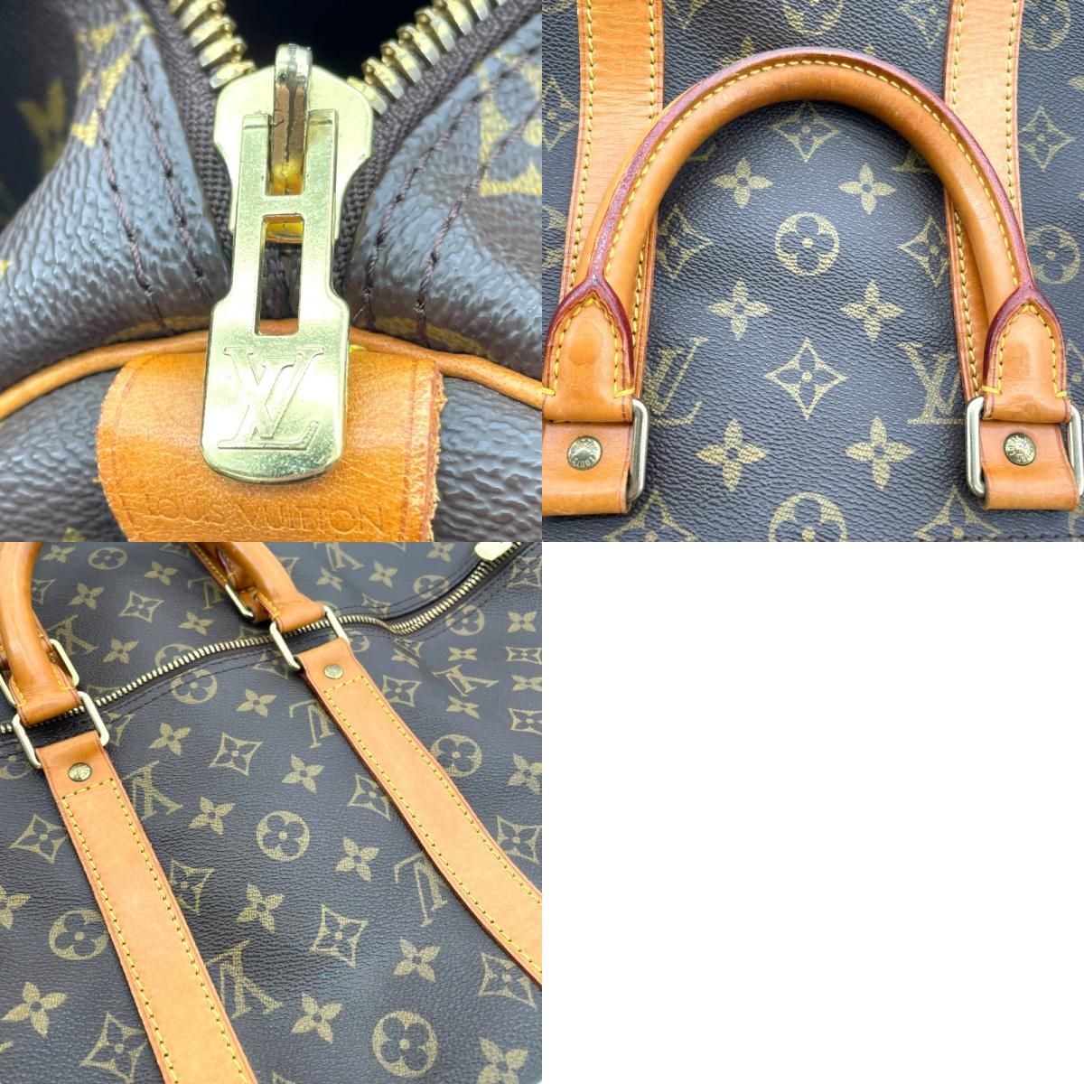 Louis Vuitton Keepall 45 Monogram Canvas Brown Handbag
