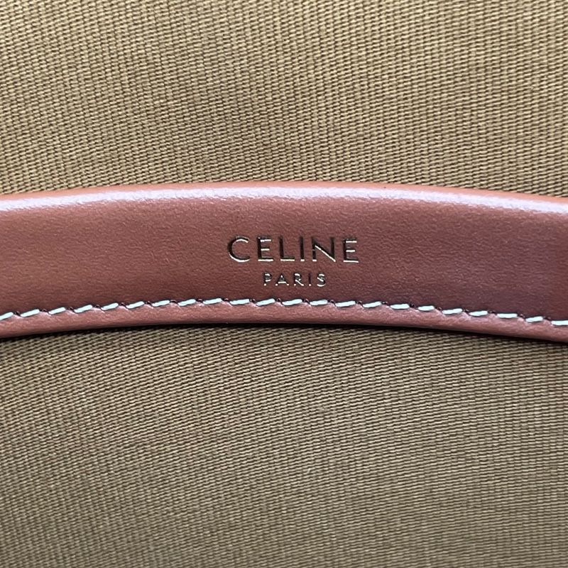 CELINE Horizontal Cabas Brown Trionf Canvas Shoulder Bag