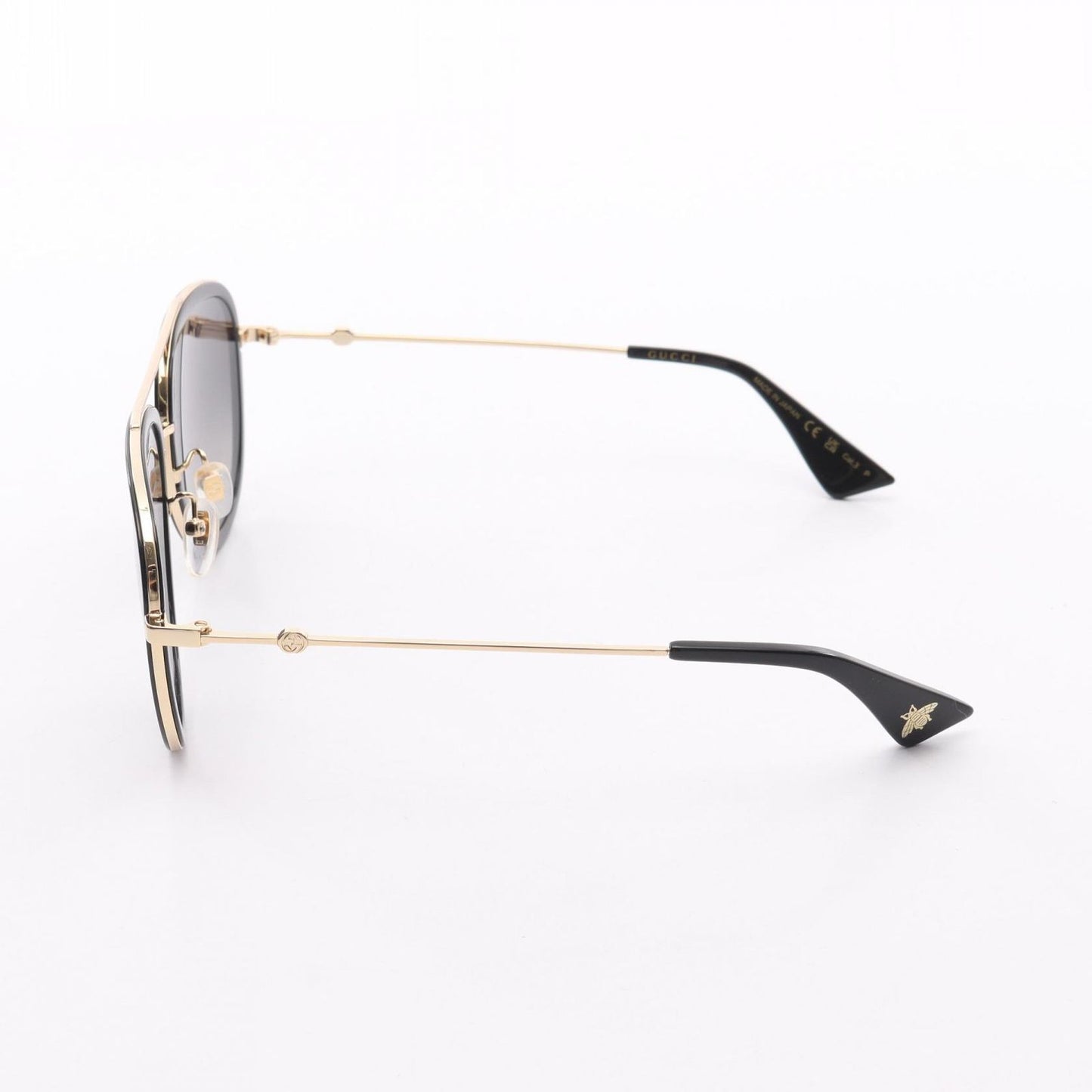 GUCCI Black & Gold Sunglasses - Timeless Elegance
