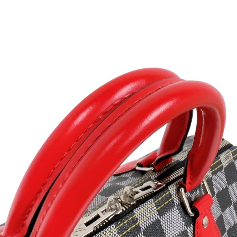 Louis Vuitton Speedy Bandoulière 30 - Monogram Canvas in Grey/Red/Green