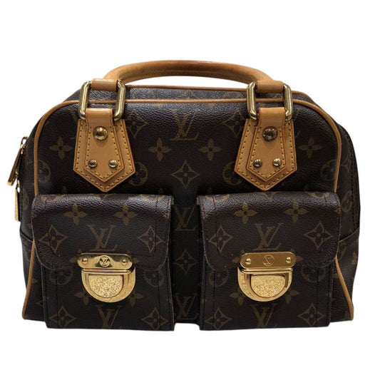 Louis Vuitton Manhattan PM Monogram Canvas Handbag - Brown