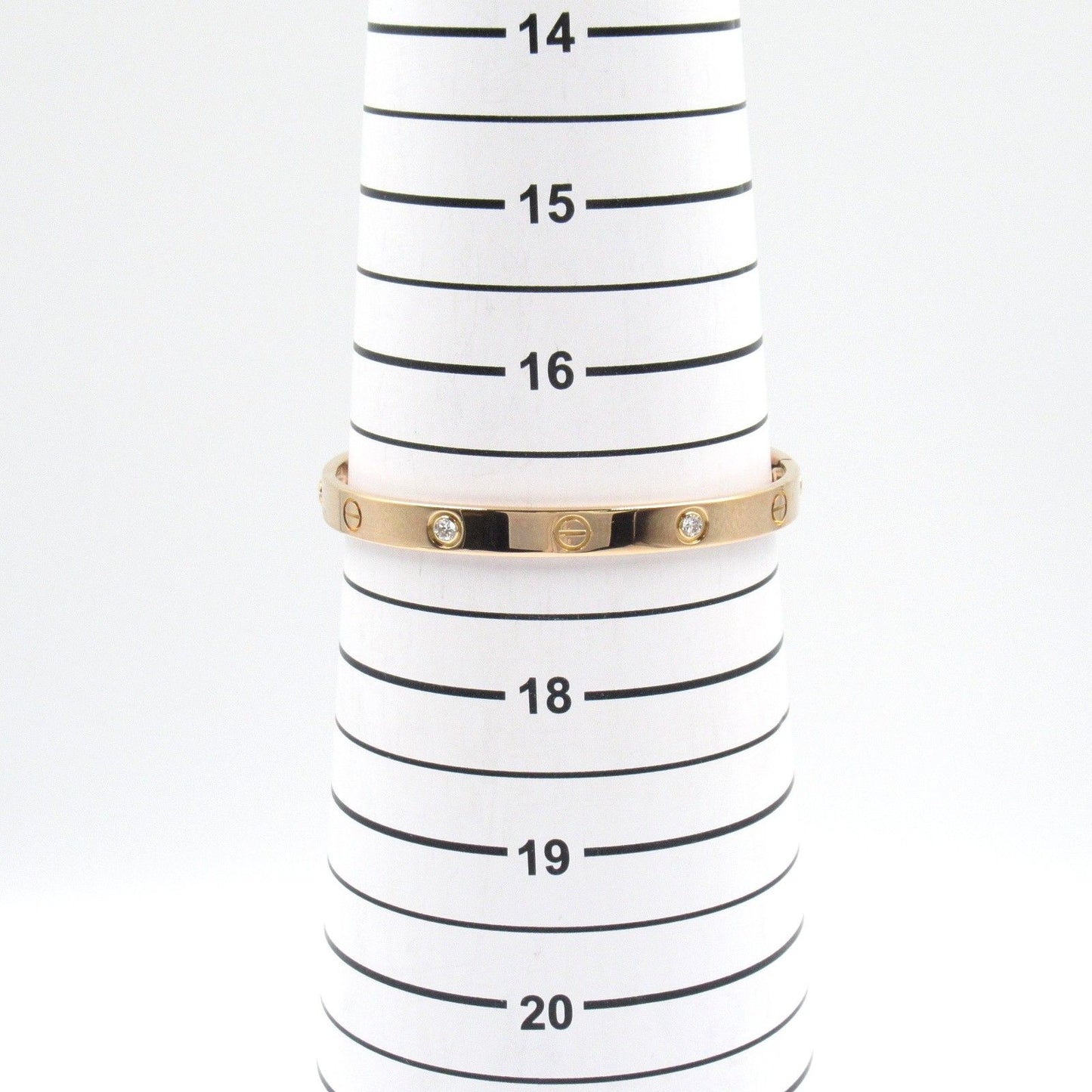 Cartier Love Bracelet 4PD in 18K Pink Gold with Diamonds