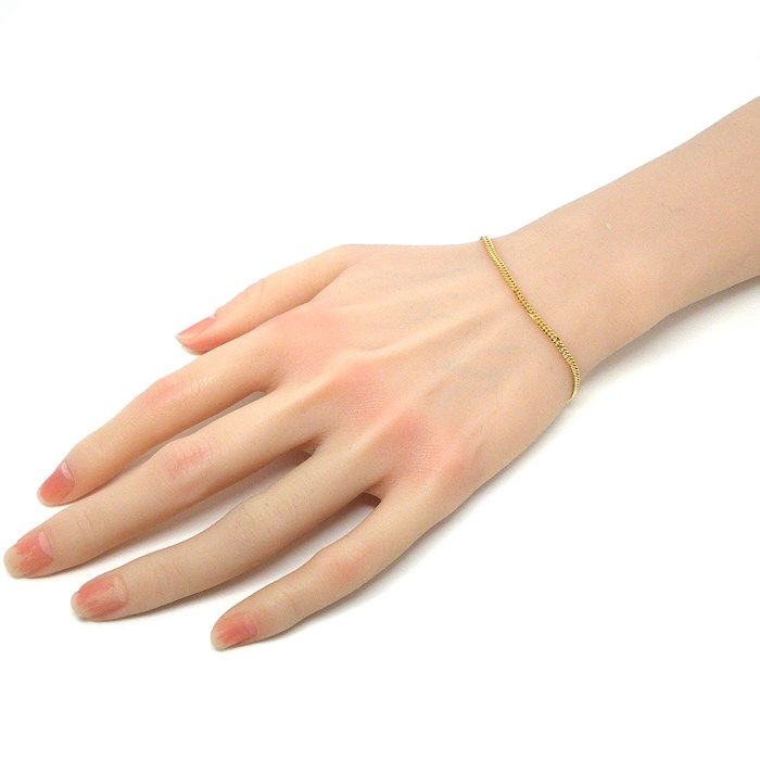 K18YG Double Link Bracelet - Exquisite Japanese Craftsmanship