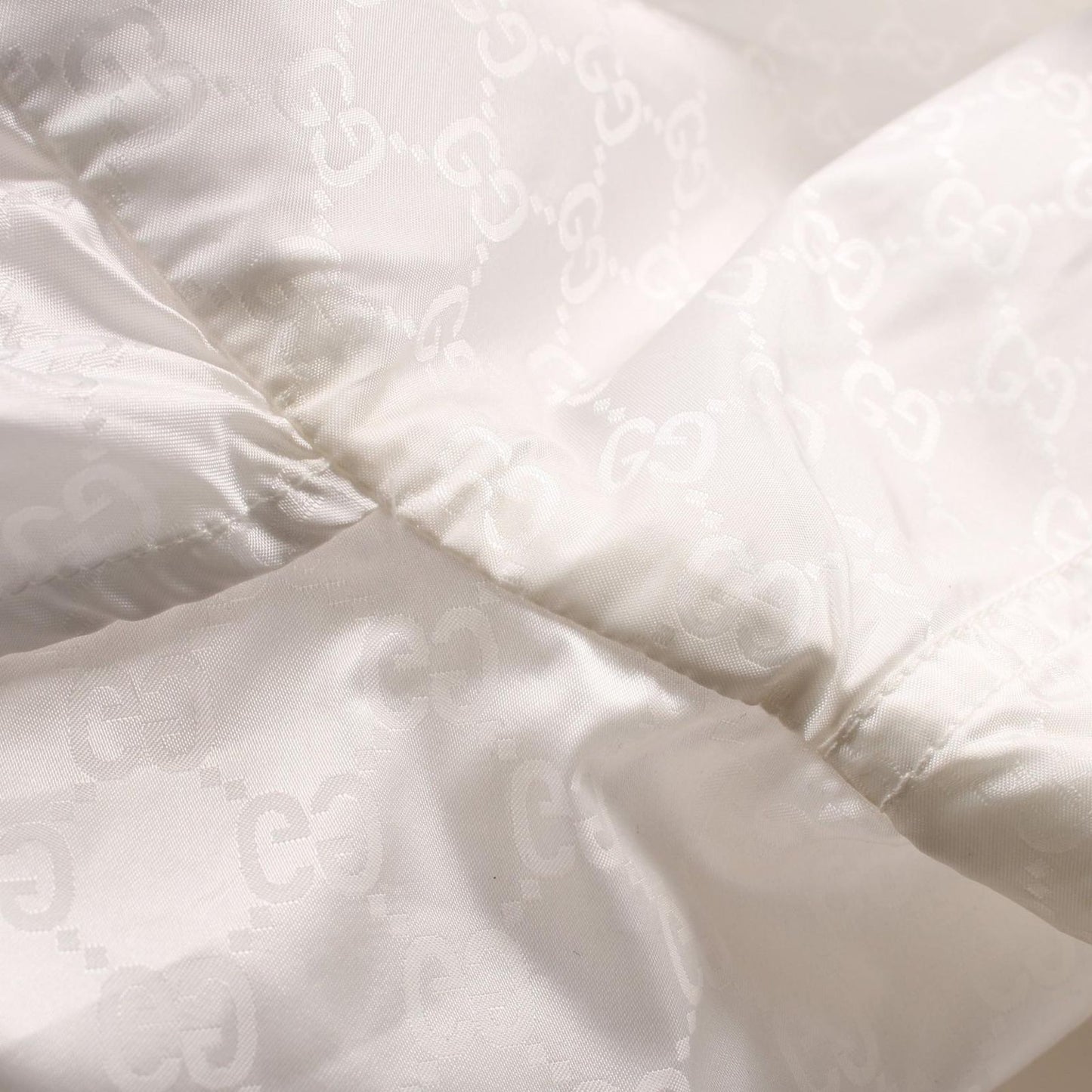 GUCCI GG Pattern Nylon Jacket in White - Timeless Elegance