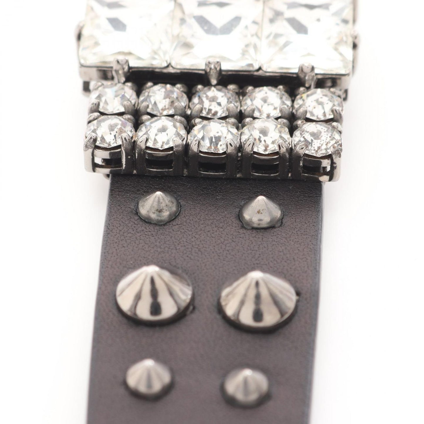 Miu Miu Studded Leather Bracelet - Exquisite Craftsmanship
