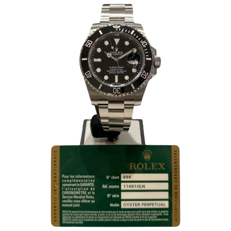 Rolex Submariner 116610LN Black Dial Stainless Steel Men's Watch