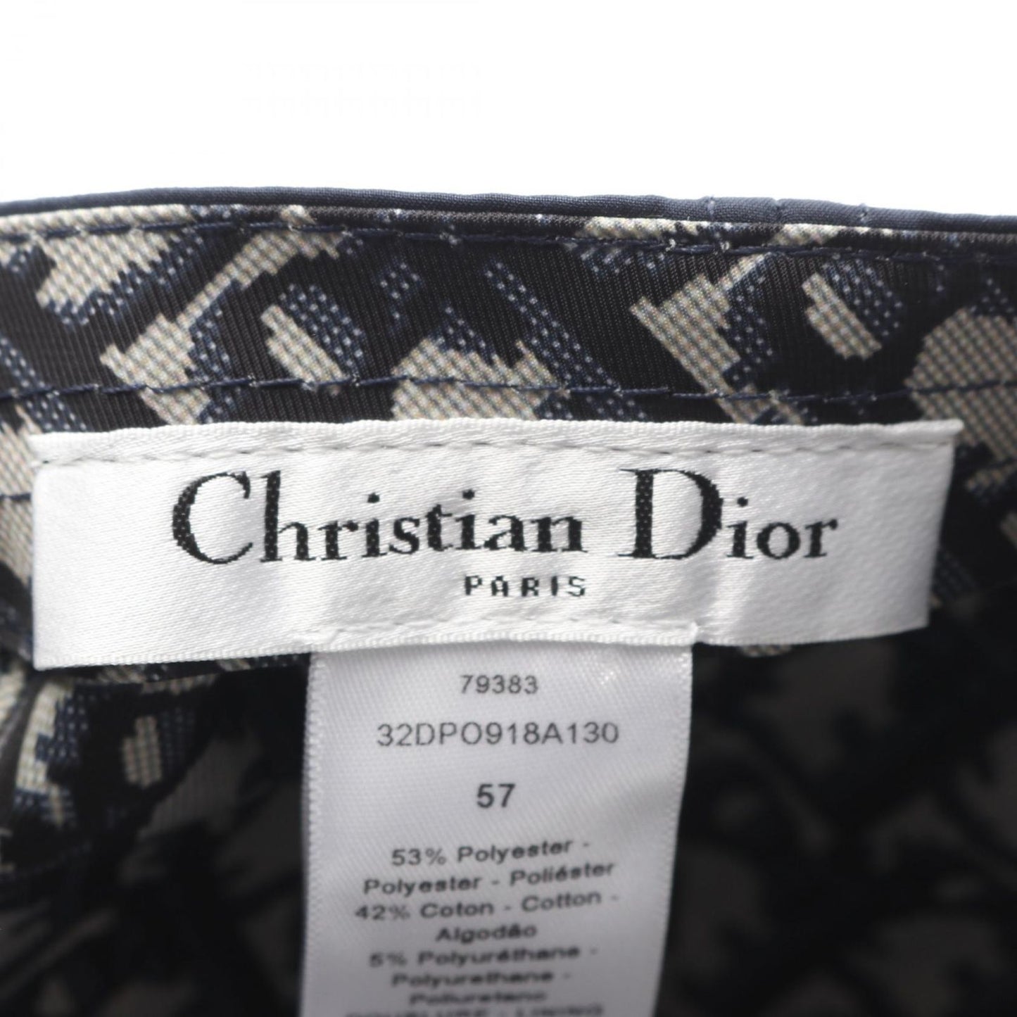 Christian Dior D-PLAYER Oblique Cap - Timeless Elegance