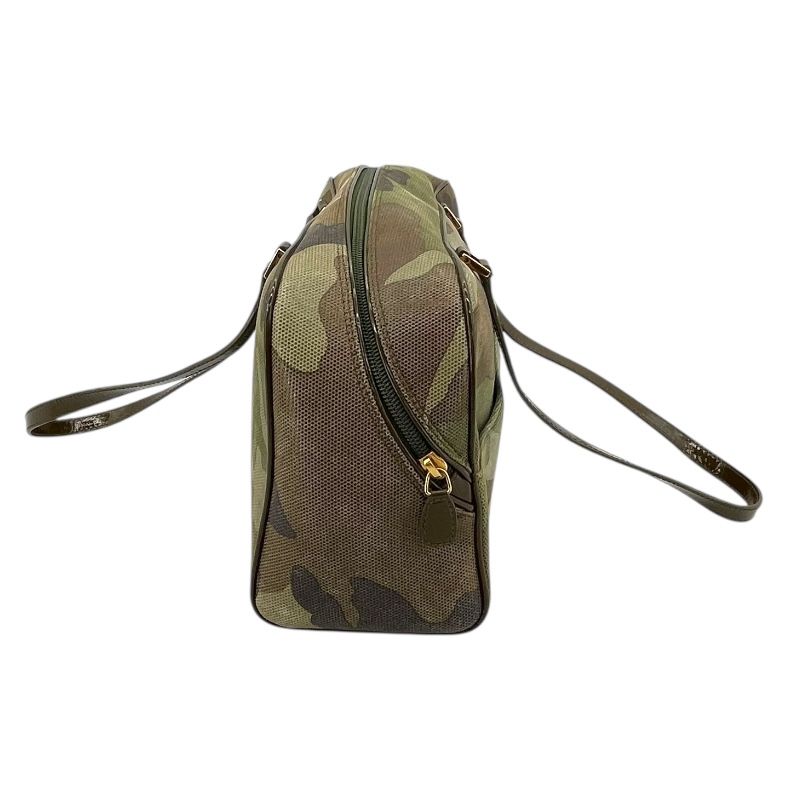 Christian Dior Camouflage Suede Leather Boston Bag - Exclusive Design