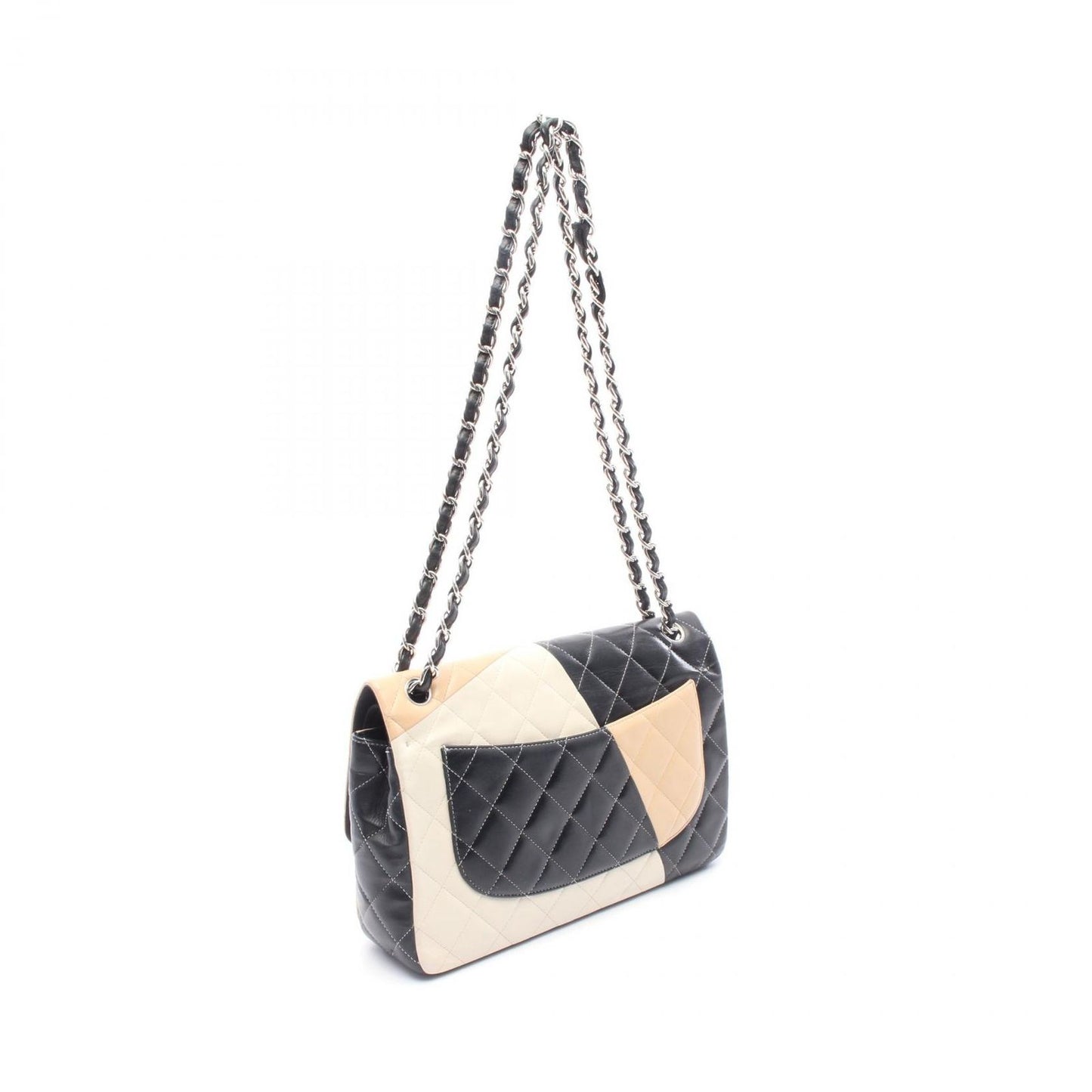 CHANEL Matelassé W Flap Shoulder Bag in Lambskin - Timeless Elegance