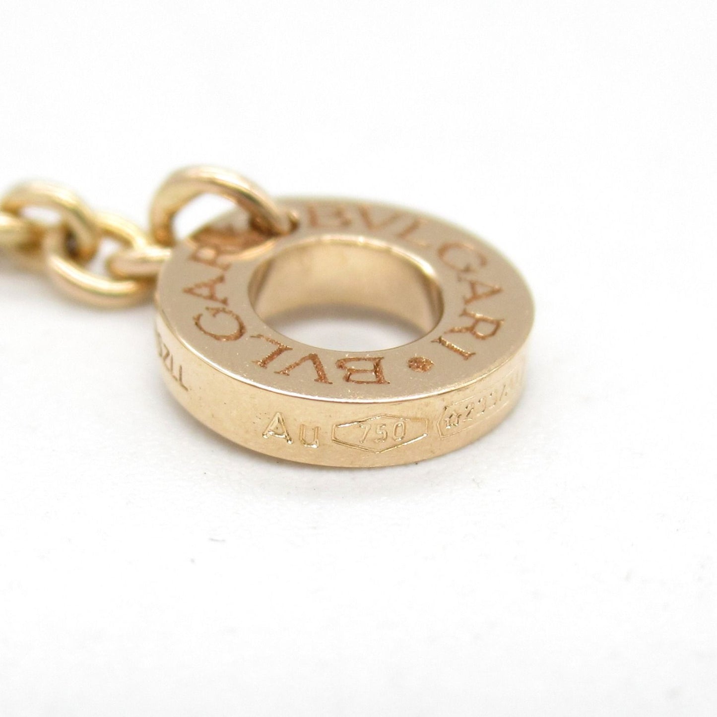 BVLGARI Open Parentesi Diamond Necklace in K18 Pink Gold