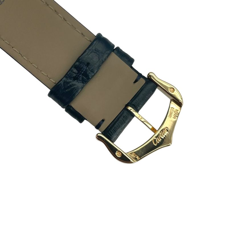 Cartier Santos-Dumont WGSA0115 Navy K18YG Leather Quartz Watch