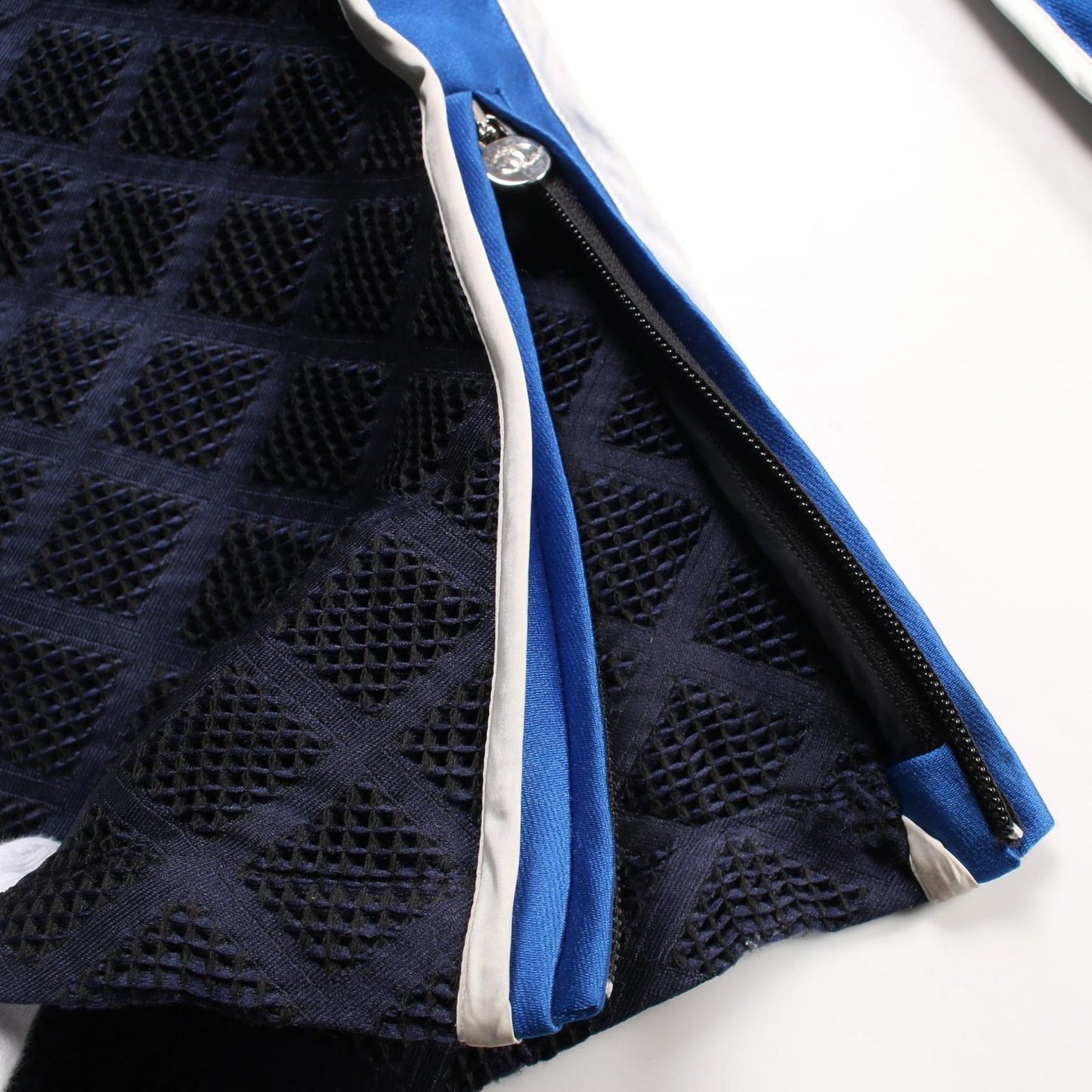 CHANEL Sports Matelassé Side Stripe Pants - Navy - Size 40