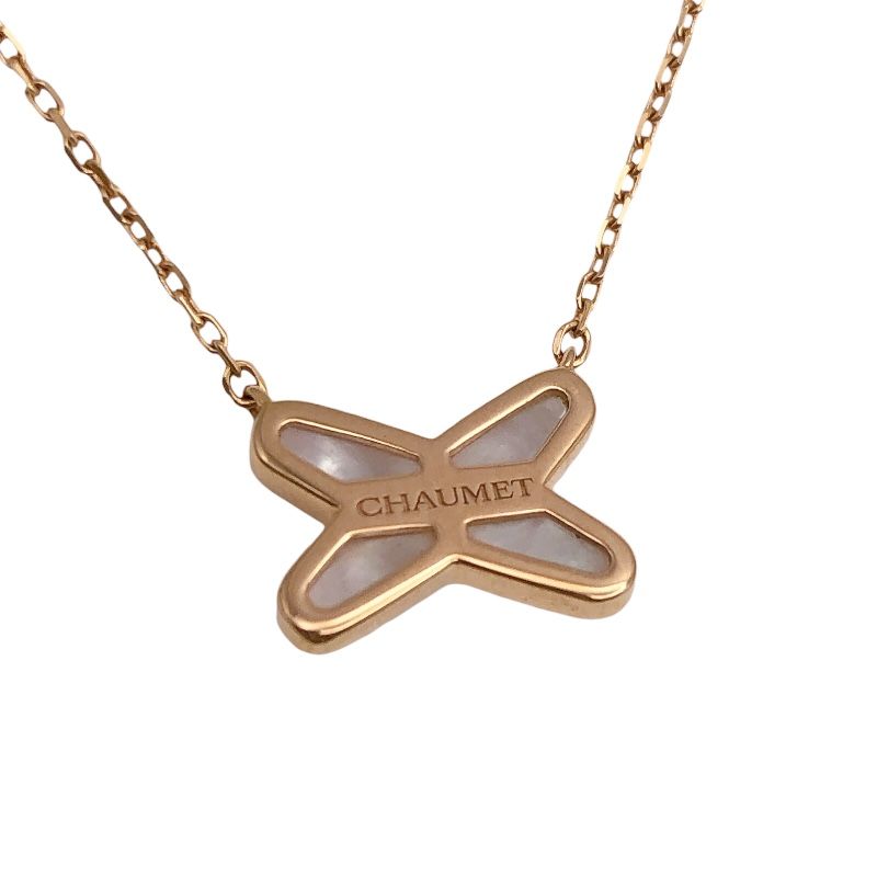 CHAUMET J'adore Necklace in K18 Pink Gold with MOP & Diamond