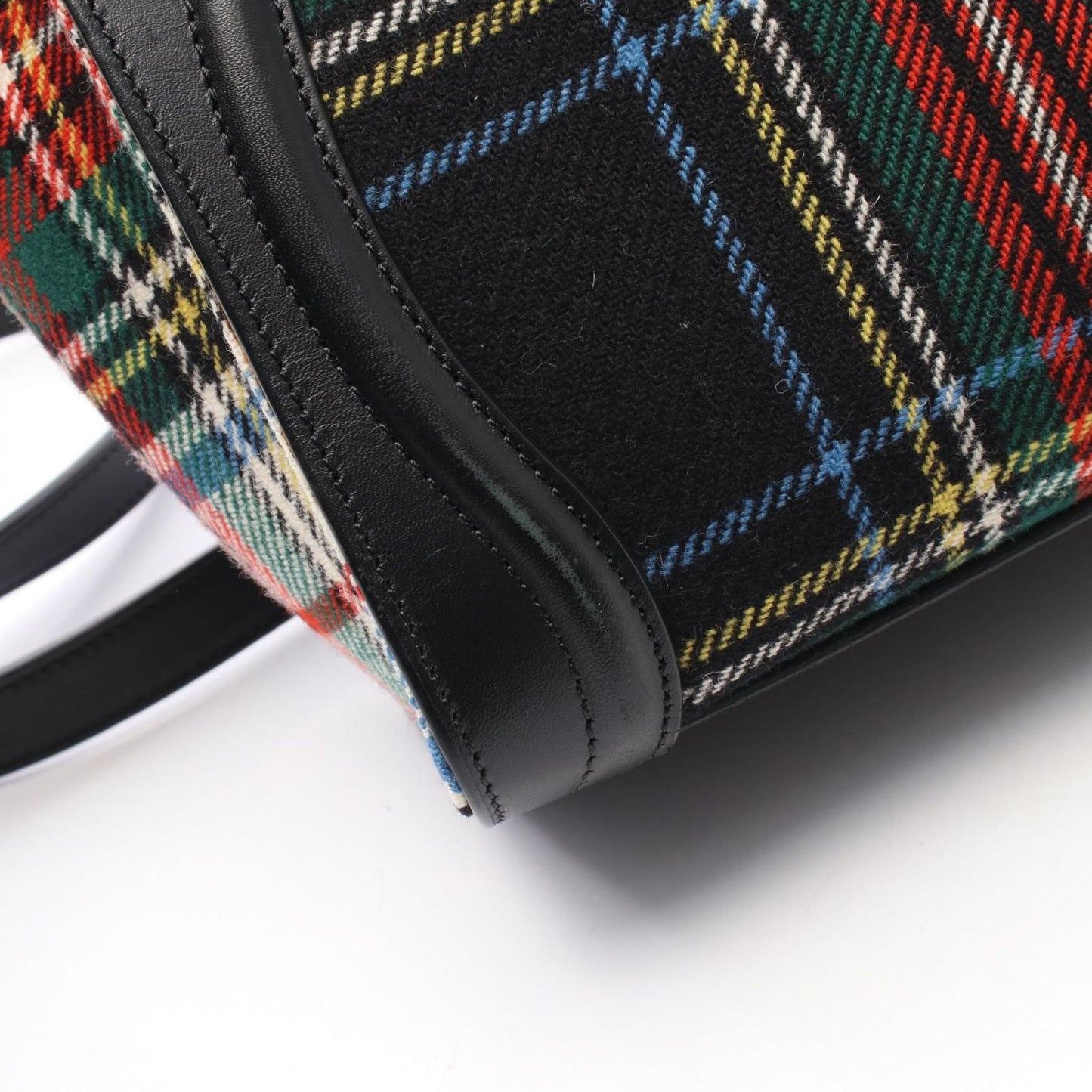 CELINE Luggage Nano Shopper Handbag in Multi/Black Leather