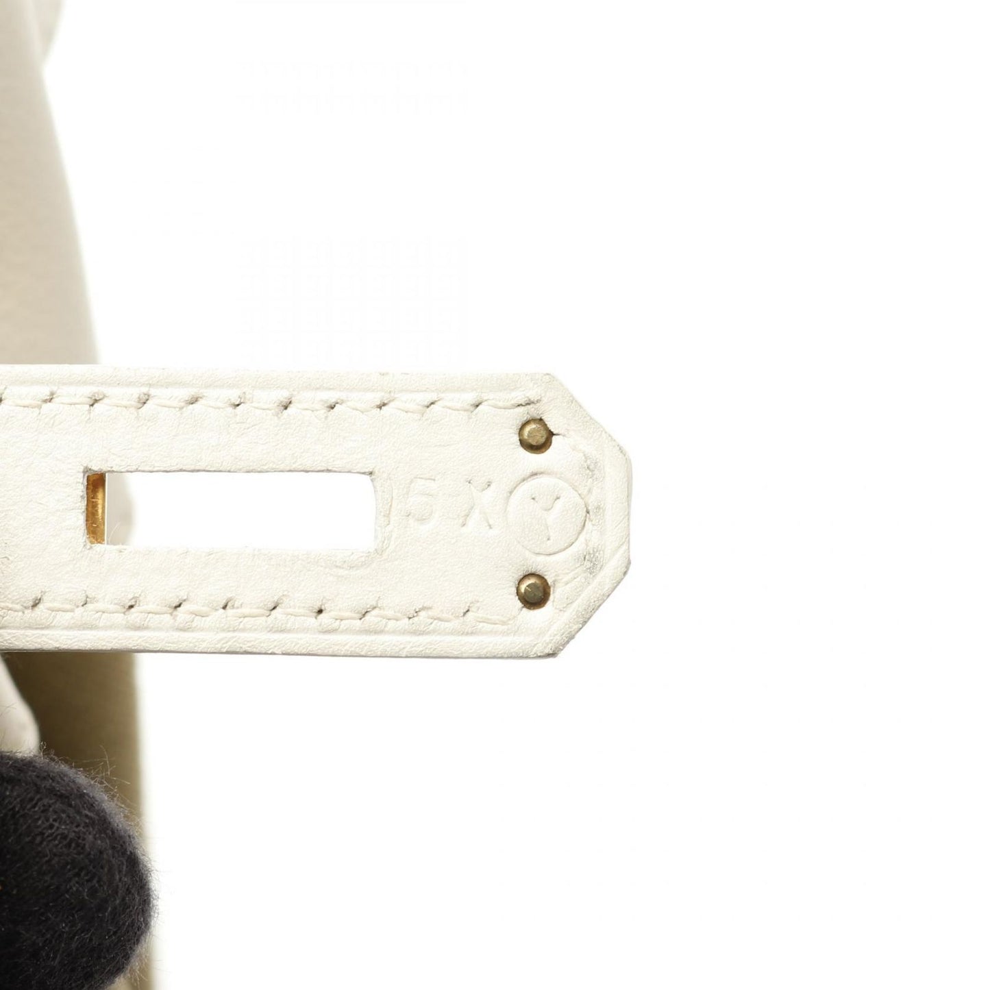 HERMES Birkin 35 Handbag in White/Khaki - Timeless Elegance