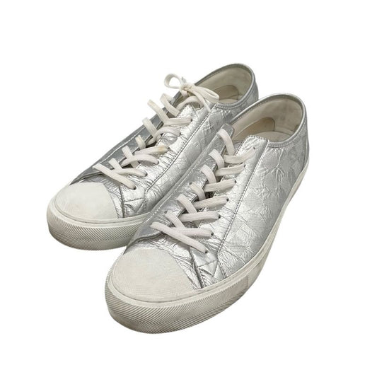 Louis Vuitton Tattoo Line Metallic Low-Cut Sneakers - Silver, UK9.5