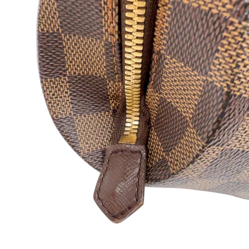 Louis Vuitton Belem PM Handbag - Brown Damier Canvas with Gold Hardware