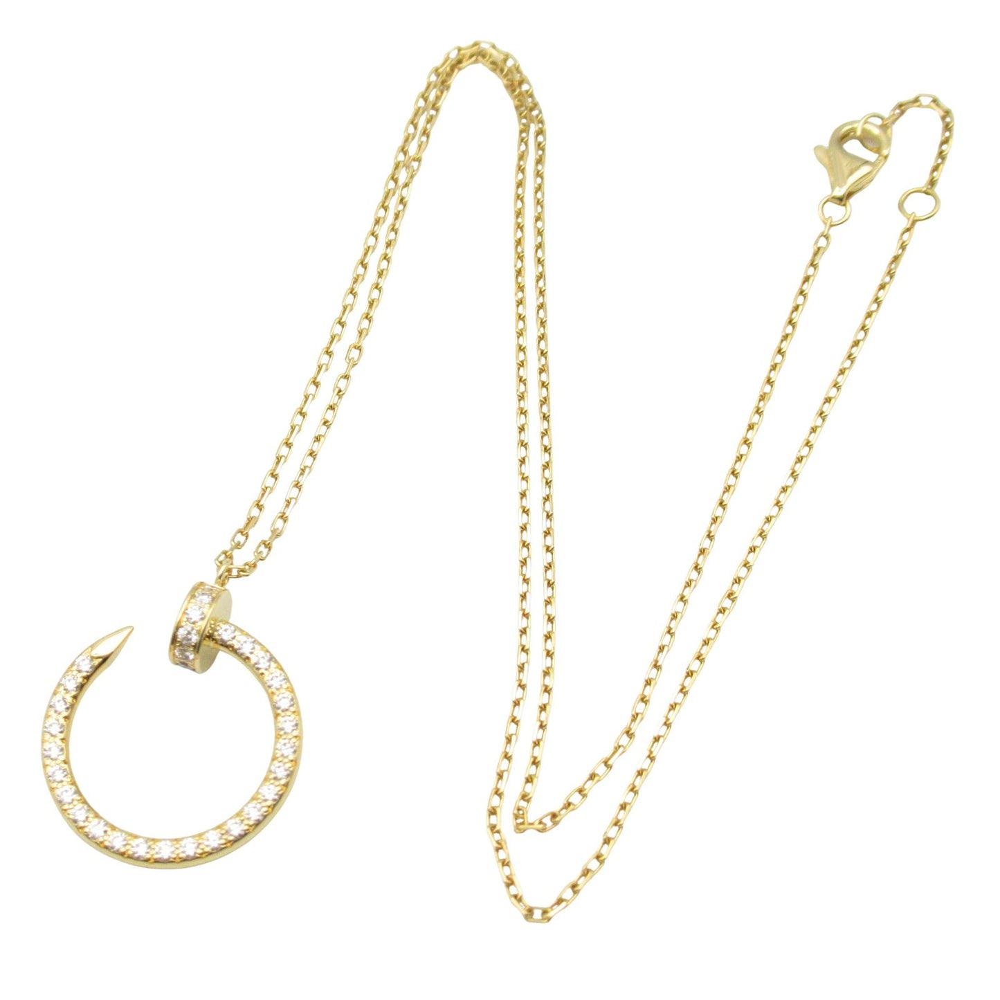 CARTIER Juste un Clou Diamond Necklace in 18K Yellow Gold