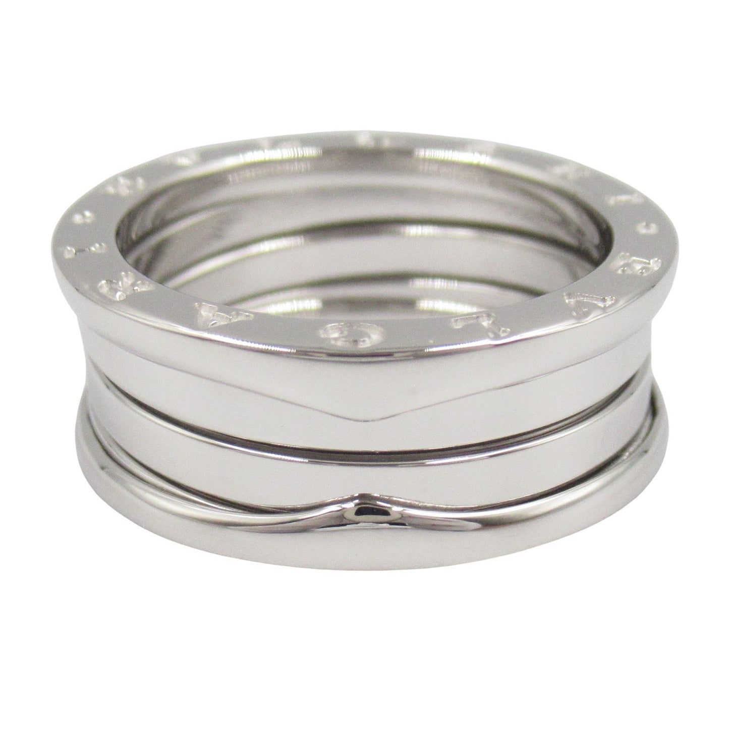 BVLGARI B-zero1 3-Band Ring in K18 White Gold - Timeless Elegance