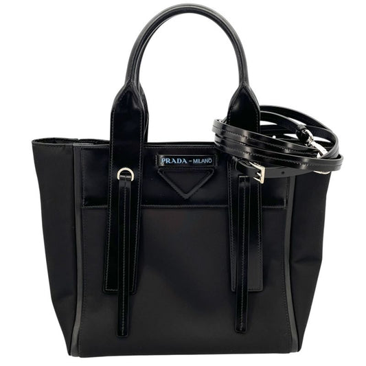 PRADA Uveruchure Black Leather Handbag - Timeless Elegance