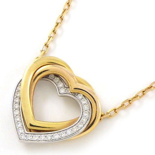 Cartier Trinity Heart Necklace with Diamonds in Three Colors