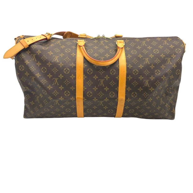 Louis Vuitton Keepall Bandoulière 60 Monogram Brown Unisex Bag