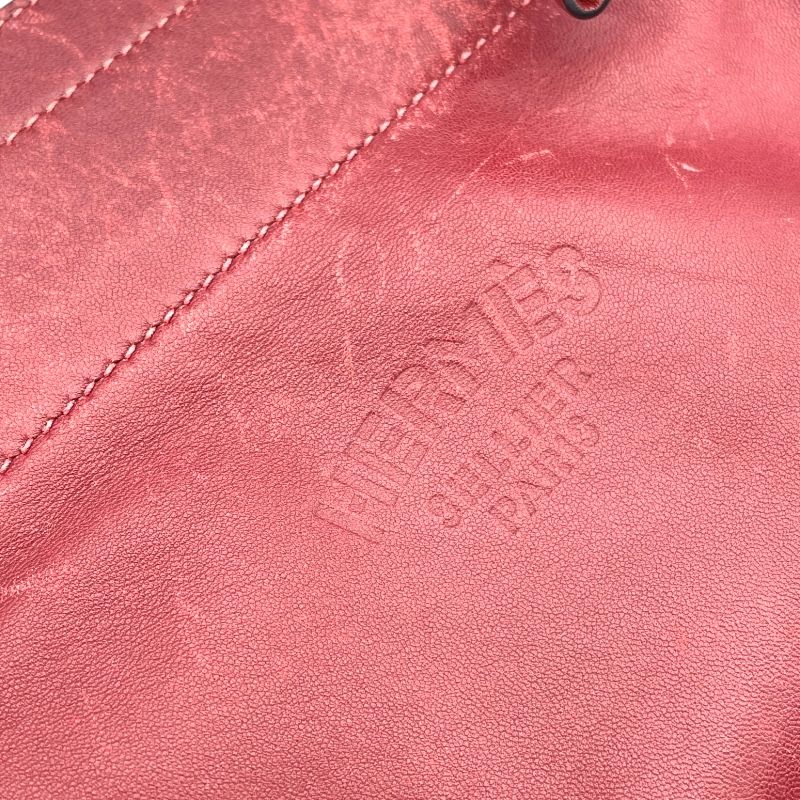 HERMES Aline Mini Shoulder Bag in Rouge Ash with Silver Hardware