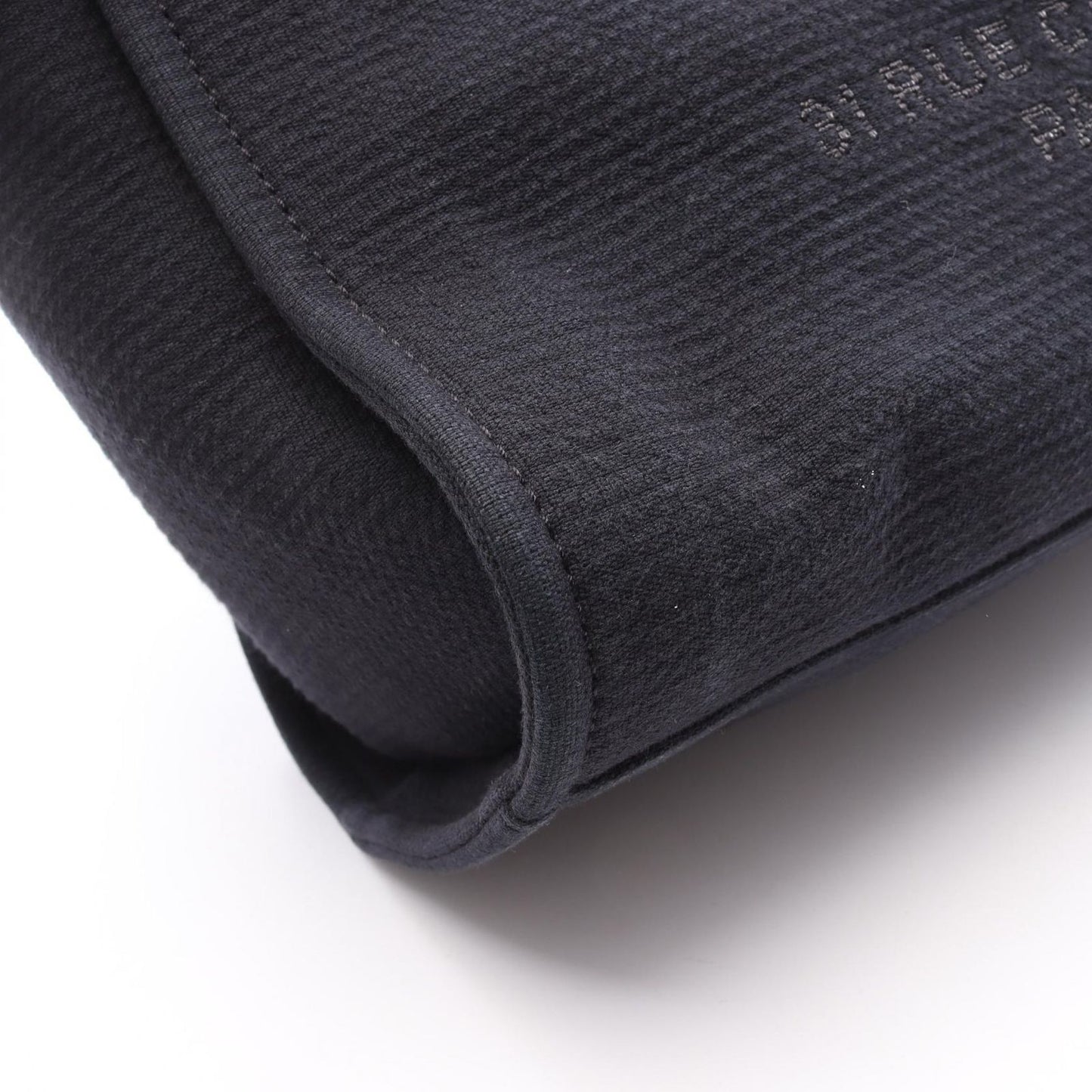 CHANEL Deauville Tote Bag A66941 in Black Canvas & Leather