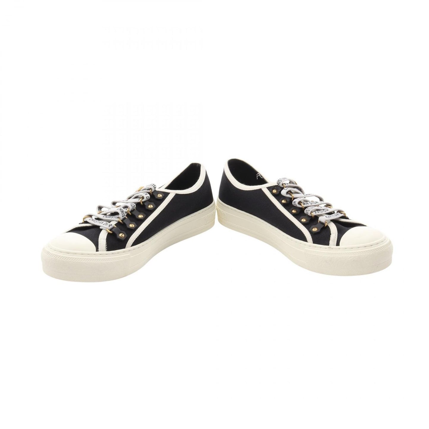 Dior WALK'N'DIOR Canvas Sneakers - Timeless Elegance in Black & White