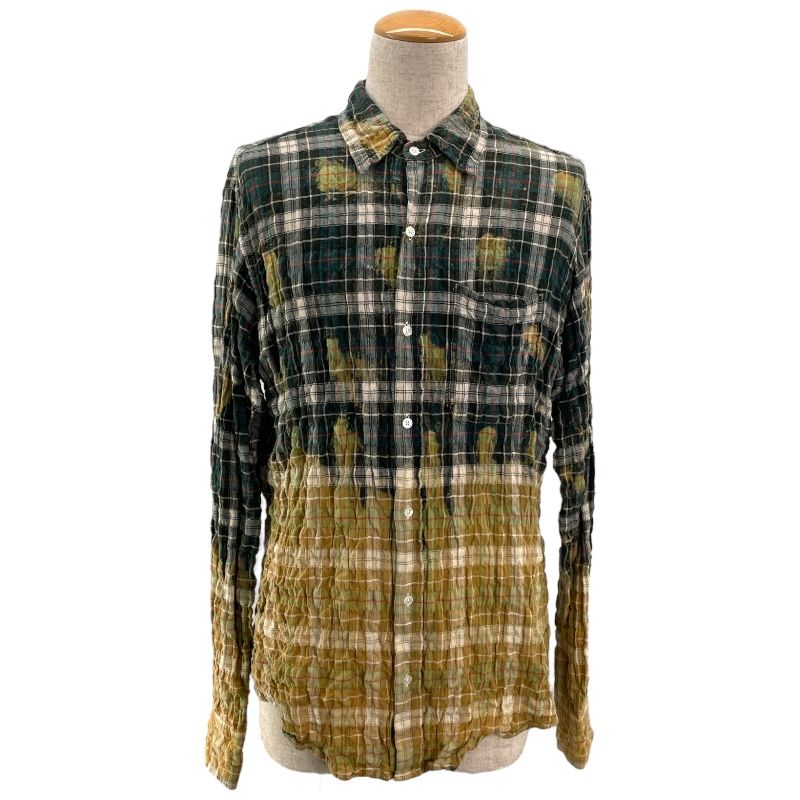 Faith Connexion Multi-Color Bleached Check Flannel Shirt for Men
