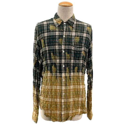 Faith Connexion Multi-Color Bleached Check Flannel Shirt for Men