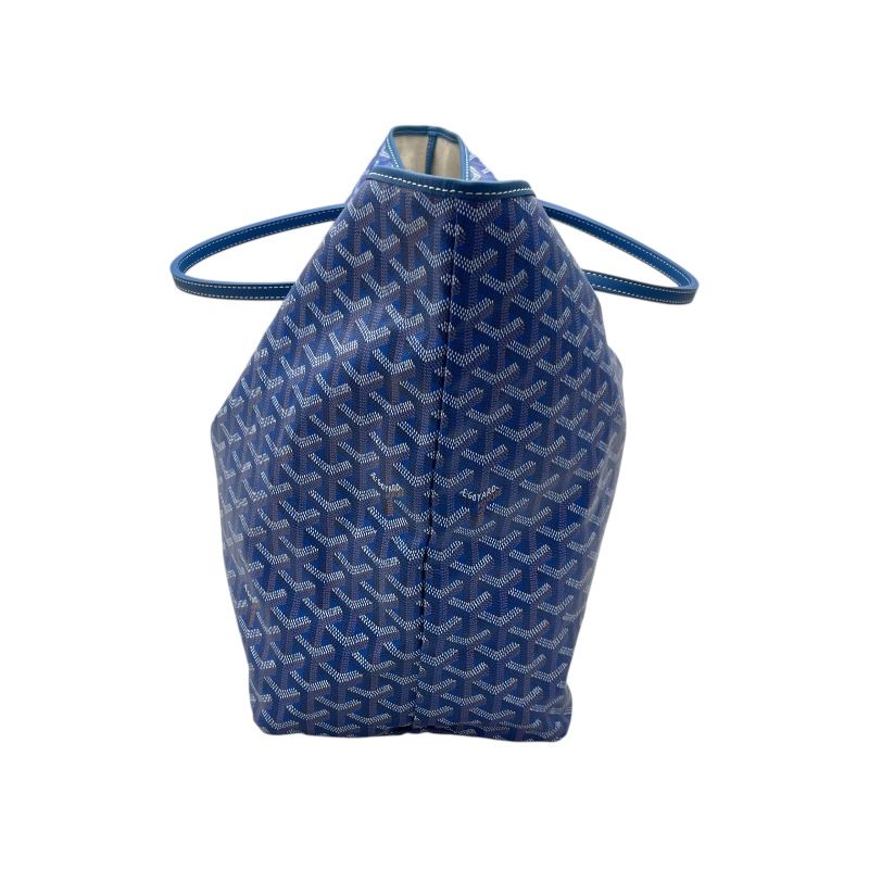 GOYARD Saint Louis GM Blue Coated Canvas Tote Bag - Exquisite Luxury