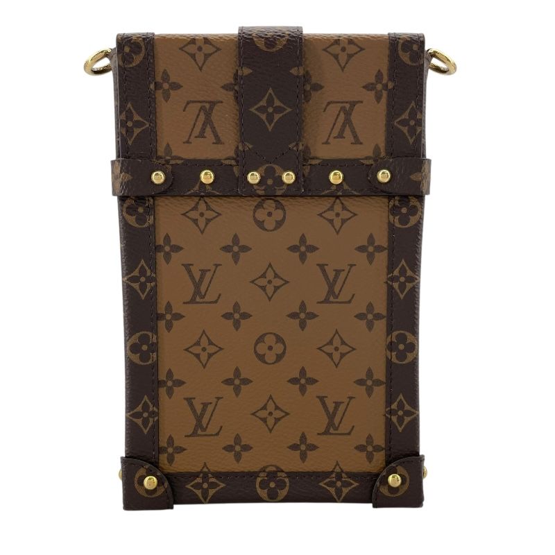 Louis Vuitton Monogram Trunk Vertical Pochette - Unisex Luxury Shoulder Bag
