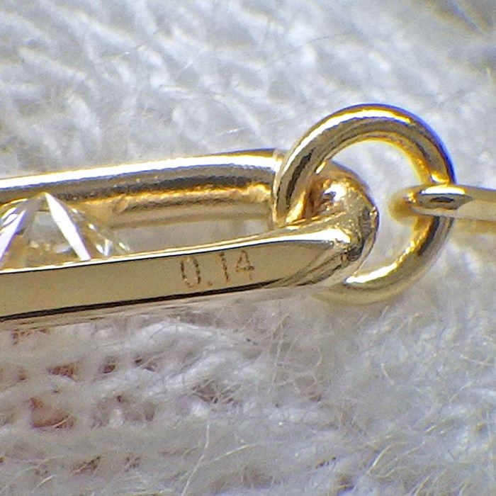 Elegant 5-Motif Diamond Necklace in K18 Yellow Gold