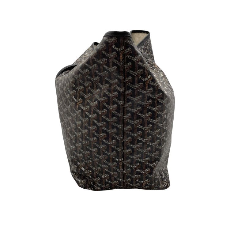 GOYARD Saint Louis GM Black Coated Canvas Tote Bag - Timeless Elegance