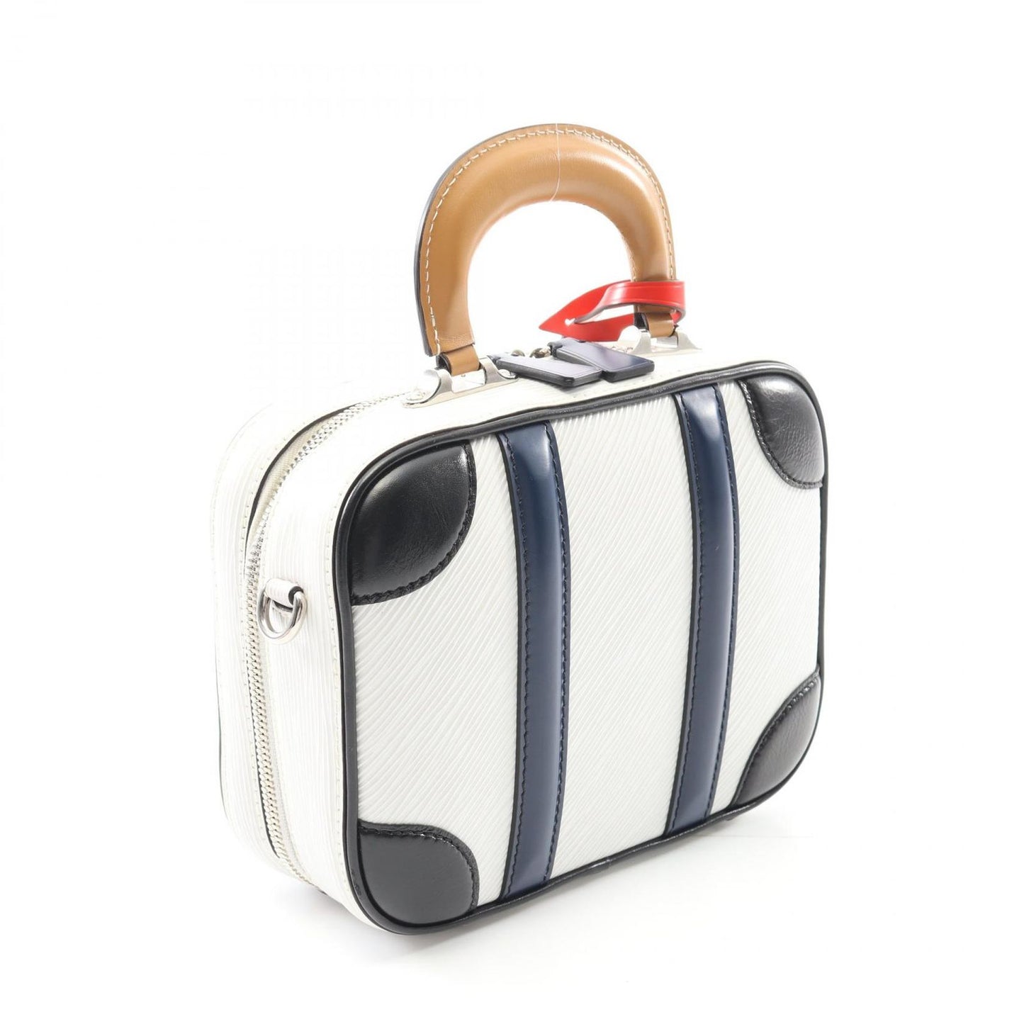 Louis Vuitton Valizette BB Epi Handbag - Exquisite White Leather