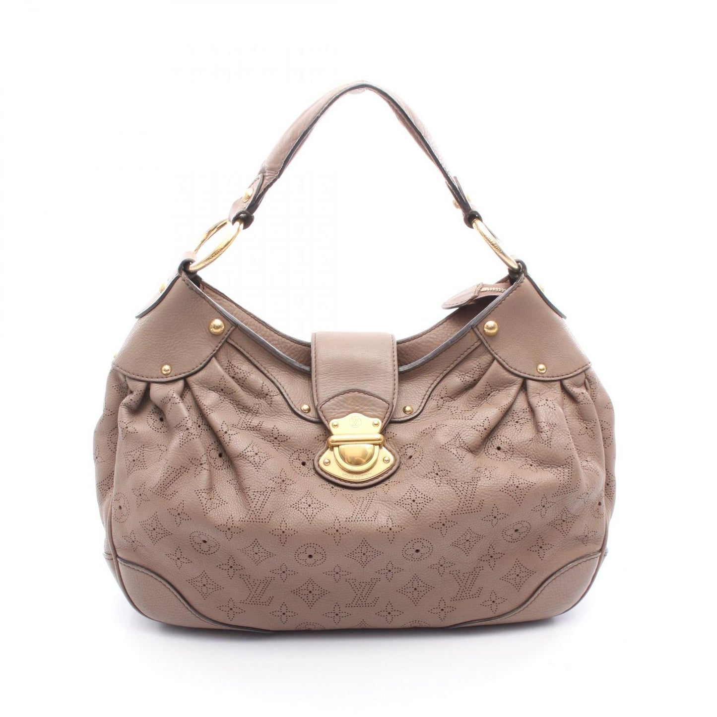 Louis Vuitton Solar PM Mahina Shoulder Bag in Taupe Leather