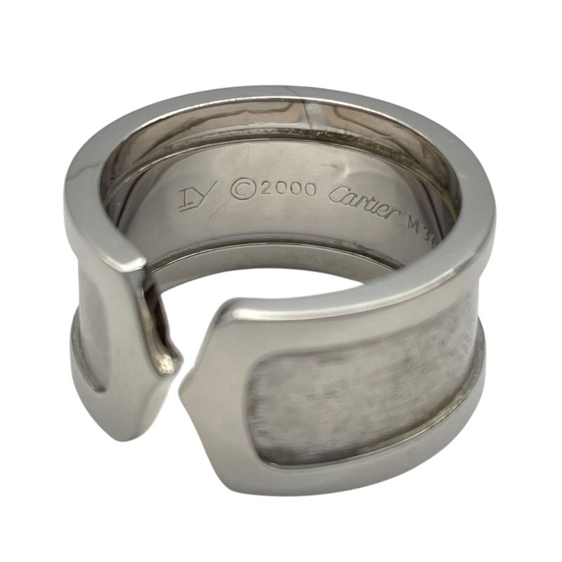 Cartier C2 Ring LM in K18 White Gold - Exquisite Luxury