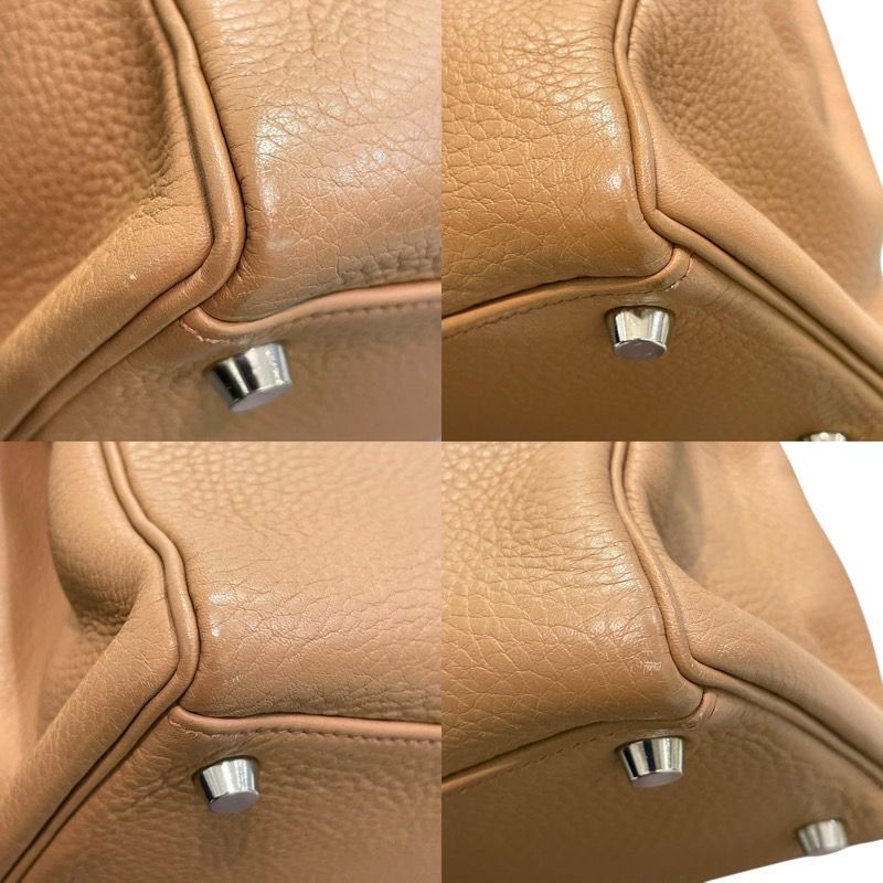 HERMES Kelly 32 Togo Leather in Tabac Camel with Silver Hardware