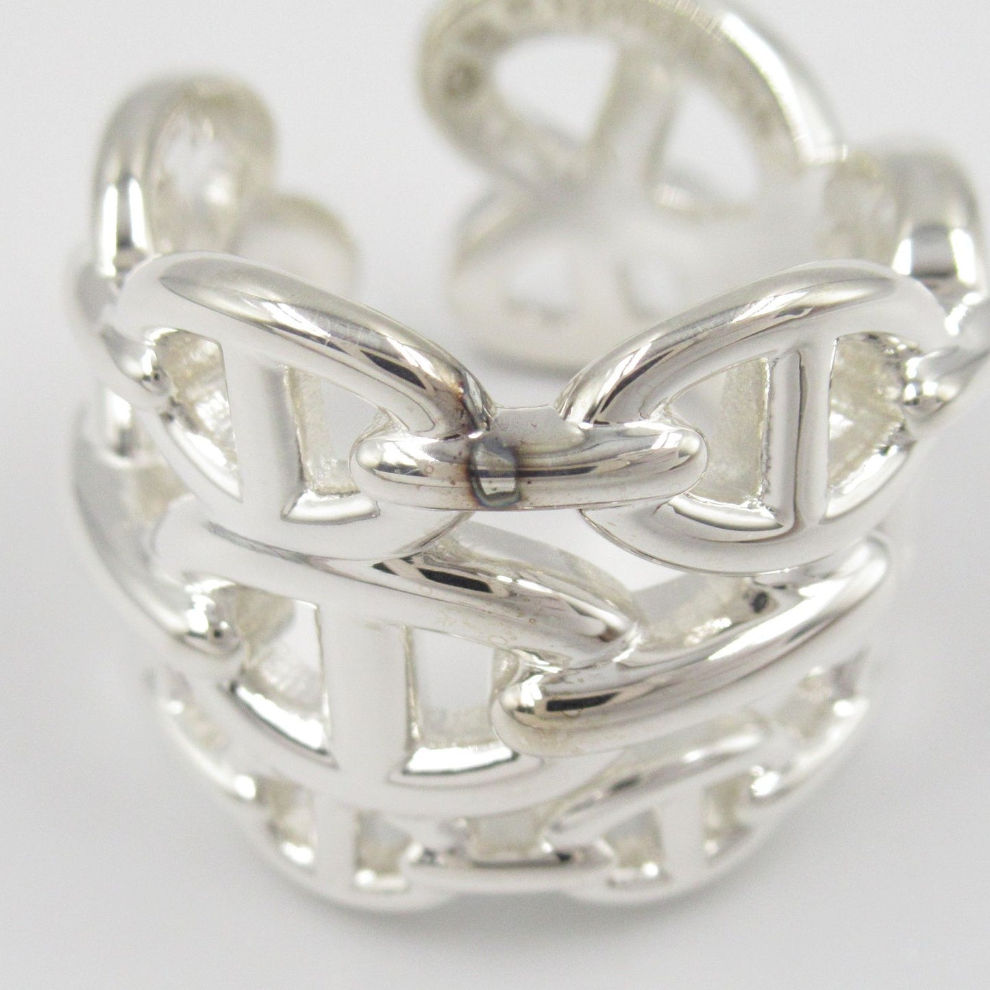 HERMES Chaine d'Ancre Ring in Silver 925 - Timeless Elegance