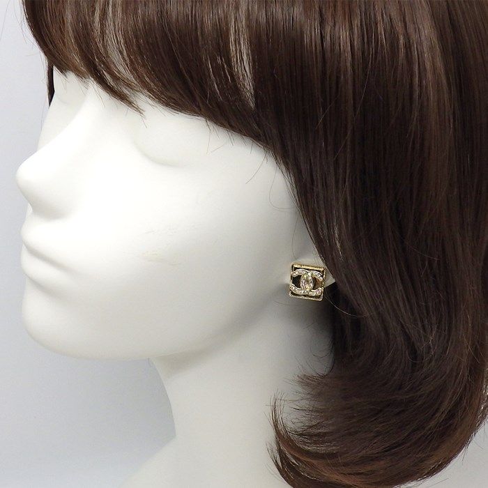 CHANEL Coco Mark Square Earrings - 2021 Fall/Winter Collection